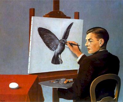 René Magritte, La clairvoyance, 1936