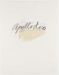 Apollodoro from the portfolio Six Latin Writers and Poets, 1976-76, Cy Twombly